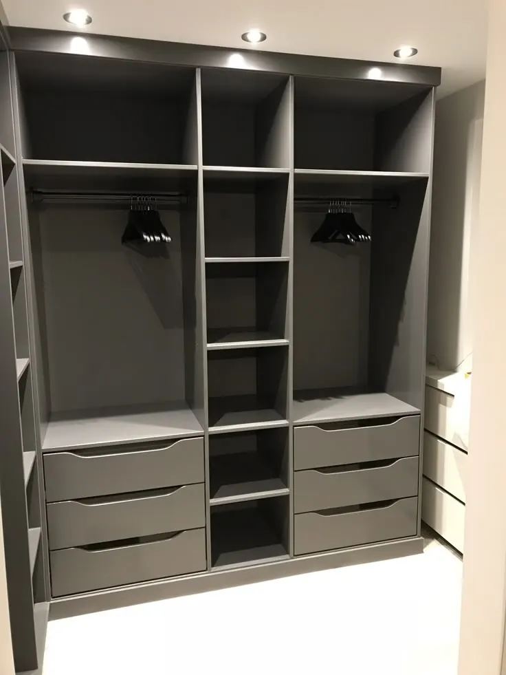 Walk-in Closet Gris Oscuro